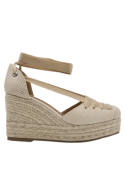 Alpargata beige de mujer Zappa K396, diseño casual con cuero y textil, ideal para el verano.