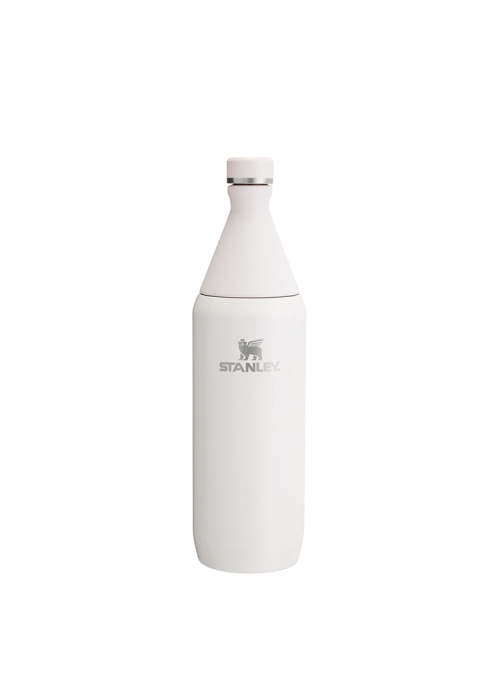 Botella All Day Slim en color rosado, diseño práctico para niños, perfecta para mantener bebidas frías.