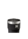 Vasos negros para niño estilo outdoor de acero inoxidable, ideal para actividades al aire libre.