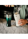 Vasos de acero inoxidable color blanco, para niños, diseño elegante, recomendado para actividades al aire libre.