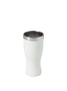 Vasos blancos para niños, estilo outdoor, acero inoxidable, ideal para actividades al aire libre.