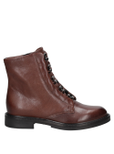 Calzado femenino casual de cuero café, diseño duradero y soporte, adecuado para ocasiones formales e informales.