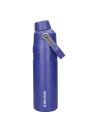 Botella Stanley azul, ideal para niños, estilo outdoor, boca ancha para hidratación rápida en excursiones.