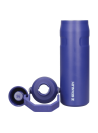 Botella Stanley azul, diseño para niños, estilo outdoor, perfecta para hidratación rápida y eficaz.