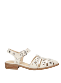 zapato de cuero beige para mujer, ideal para eventos casuales y semiformales