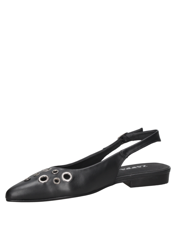 Zapatos De Cuero Negro 16 HRS Para Mujer - Compra Online