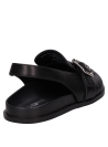 Zapato de mujer en cuero negro, estilo casual, con forro de PU para mayor confort.