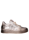 zapatilla de cuero acero para mujer, perfecta para combinar con jeans o falda midi