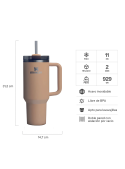 Vasos naranjo para niño, diseño outdoor, perfectos para mantener bebidas frías durante excursiones.