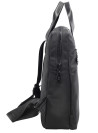 mochila de PU engomado negra ideal para actividades laborales