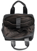mochila Zappa negra con diseño contemporáneo y funcionalidad