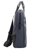 Mochila Zappa azul con correas ajustables, adecuada para llevar laptop.