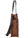 Tote bag camel de PU engomado, diseño moderno para mujeres, perfecta para uso diario.