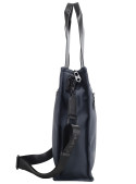 Tote bag azul para mujer, diseño moderno, perfecta para llevar notebook de hasta 15”.