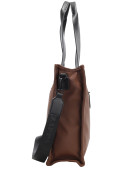 Tote bag Zappa en color camel, diseño funcional y moderno, perfecta para uso diario.