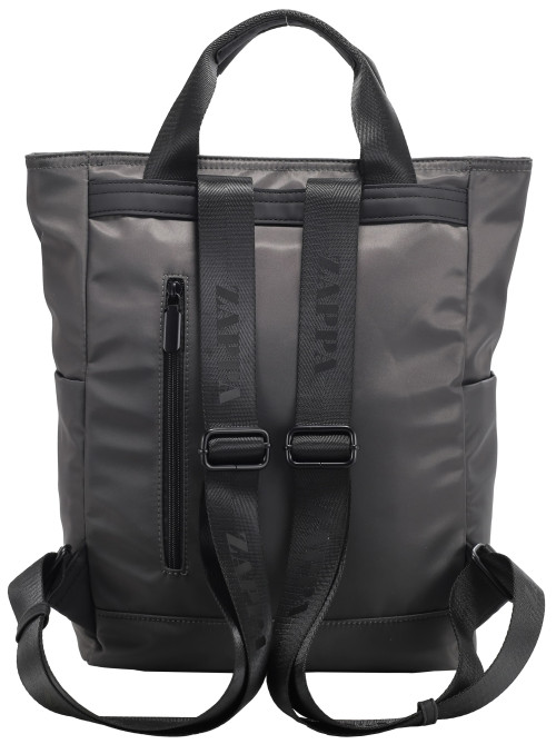 mochila gris mujer casual nylon para uso diario y oficina