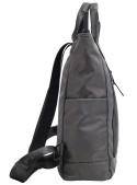 mochila gris mujer casual nylon con correa ajustable