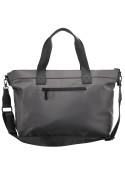 Tote gris para mujer, estilo casual, recomendado para uso diario, elaborado en nylon suave.