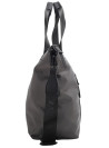 Tote bag gris de mujer, diseño casual, perfecto para actividades diarias, confeccionado en nylon resistente.