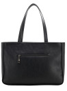tote negro mujer ideal para universidad con múltiples bolsillos organizadores
