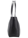 tote negro mujer elegante acabado en PU graneado para uso diario