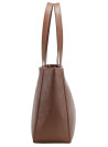 Bolso tote de PU graneado camel, práctico y elegante para uso diario femenino.