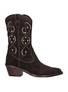 Bota vaquera marrón para mujer, combina con vestidos ligeros, perfecta para el verano.