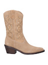 Bota mujer taupe de cuero, diseño moderno, recomendada para actividades diarias.