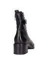 Botines negros de mujer con taco bloque de 5 cm, perfectos para un look atrevido.
