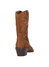 Calzado de mujer en color camel, diseño vaquero, perfecto para eventos informales.