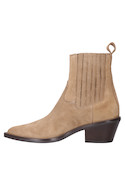 Calzado de mujer en taupe, estilo vaquero, ideal para combinar con jeans skinny.