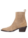 Calzado de mujer en taupe, estilo vaquero, ideal para combinar con jeans skinny.