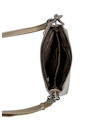 Bandolera de mujer en color oro con textura graneada, ideal para ocasiones de fiesta.