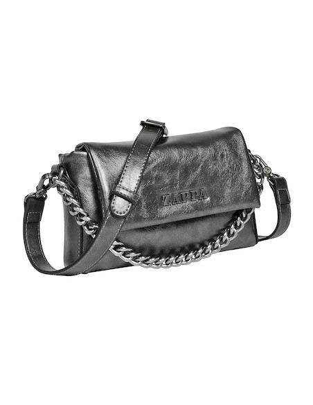 3Bolsillo con cierre de seguridad en la Bandolera Zappa, diseñada para mujeres elegantes y modernas.