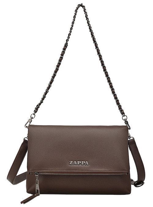 Bolsillo con cierre en bandolera Zappa color moro, combinando estilo y practicidad para el día a día.
