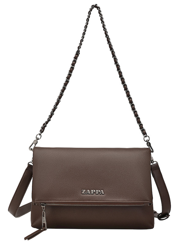 Bolsillo con cierre en bandolera Zappa color moro, combinando estilo y practicidad para el día a día.