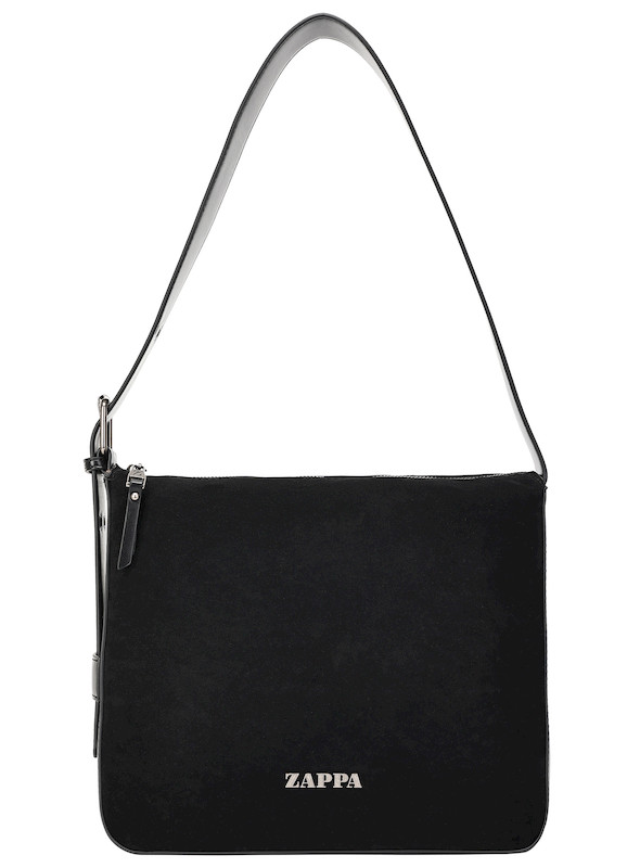 Tote bag negra con diseño moderno y chic, combina funcionalidad y estilo.