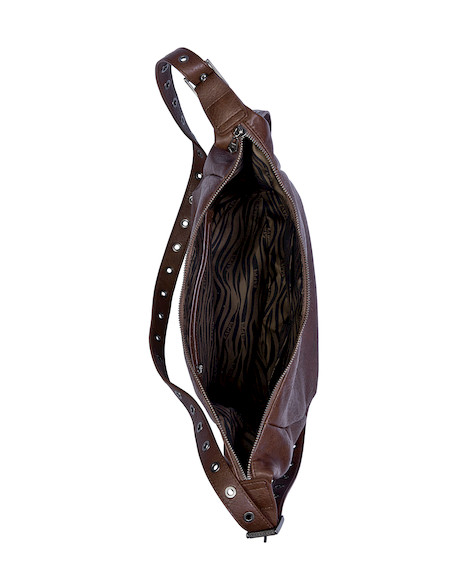 Bandolera Zappa en color moro, diseño moderno y casual, ideal para uso diario.