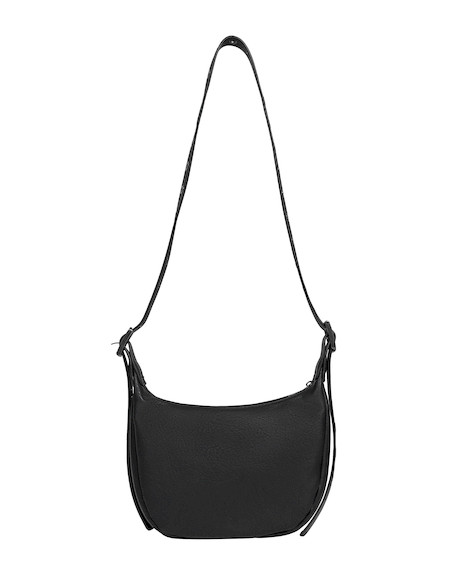 Textura mate en bandolera negra Zappa, un accesorio indispensable para trabajo o paseos.