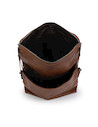 Bandolera camel ZAPPA para mujer, estilo casual, ideal para trabajo o universidad, con detalles de flecos.