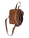 Mochila Zappa camel con detalles metálicos, diseño práctico de PU para mujer, perfecta para el trabajo.