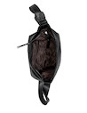 Bandolera negra Zappa de PU con diseño casual y suave textura, ideal para un estilo urbano femenino.
