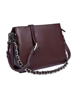 Tamaño mediano de bandolera burdeos Zappa, ideal para llevar lo esencial con estilo contemporáneo.