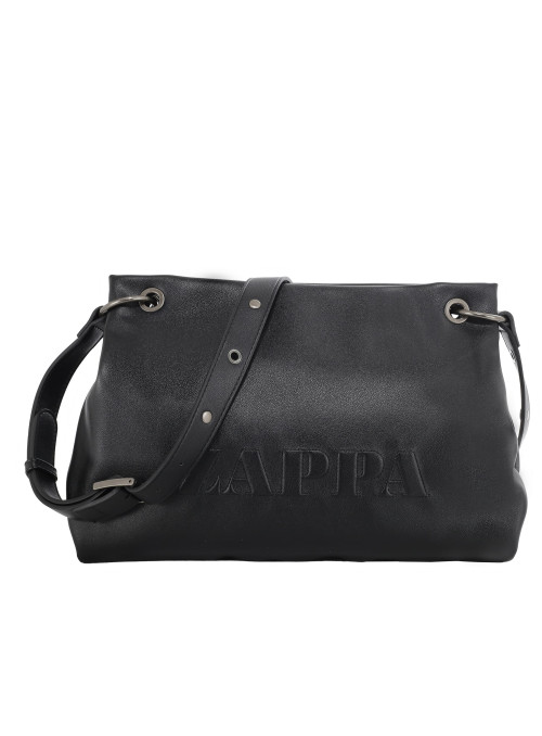 Bandolera negra Zappa para mujer, diseño estructurado y elegante, ideal para uso casual.