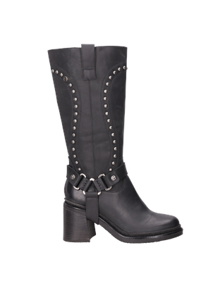 Bota urbana de mujer con tacón bloque de 7.5 cm para mayor estabilidad.