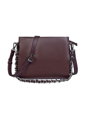Bandolera burdeos Zappa de PU con diseño casual y cierre magnético, ideal para looks urbanos.