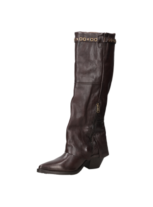 Bota de mujer con tacón cubano de 6.5 cm, combina comodidad y estabilidad en cada paso.