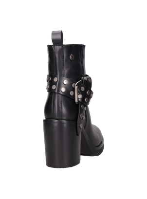 Botín de mujer con tacón bloque de 8 cm, perfecto para actividades diarias.