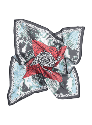 Pañuelo multicolor para mujer, estilo casual, recomendado para uso diario, material seda sintética.