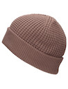 Gorro beanie café para mujer, estilo urbano, recomendado para días fríos, mezcla de lana y acrílico.